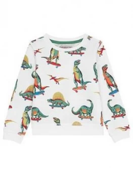 Image of Cath Kidston Boys Dino Sweatshirt - Oyster