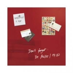 Image of Sigel Magnetic Glass Board artverum 48x48x1.5cm Red