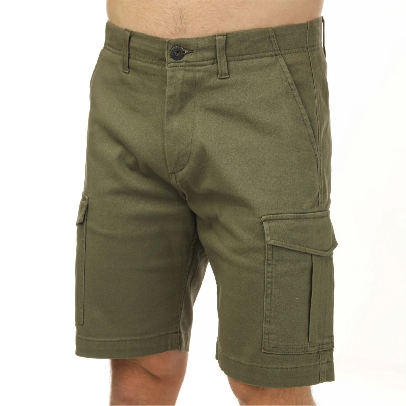 Image of Jack and Jones Charlie Dave Cargo Shorts - Green Green S