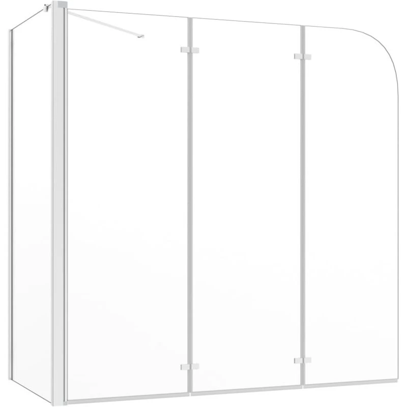 Image of VIDAXL Bath Enclosure 120x69x130cm Tempered Glass Transparent vidaXL 146227