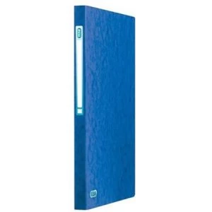 Image of Elba Eurofolio A4 25mm 2 O-Ring Pressboard Ring Binder Blue Pack of 10