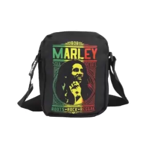 Image of Rock Sax Roots Rock Bob Marley Crossbody Bag (One Size) (Black)
