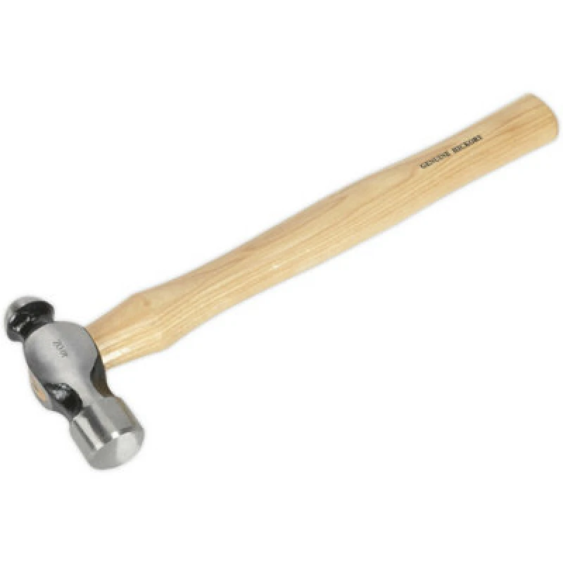 Image of Loops 2.5lb Ball Pein Pin Hammer - Hickory Wooden Shaft - Drop Forged Steel Head Metallics