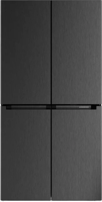 Image of Liebherr MBBSDI9024 Plus Four Door BioFresh Fridge Freezer With Ice Maker - BLACK STEEL MBBSDI9024