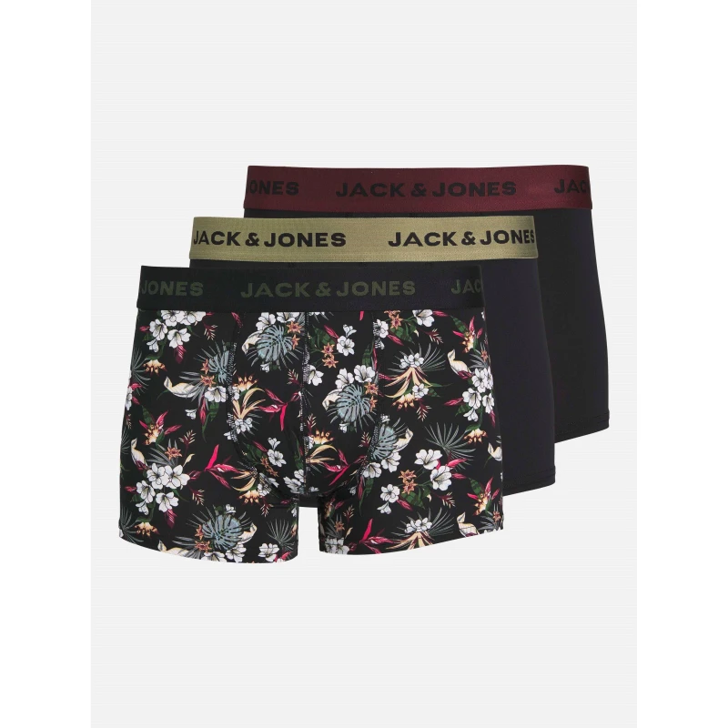 Image of Jack and Jones Mens Fiber Pack Trunks Black male Medium
