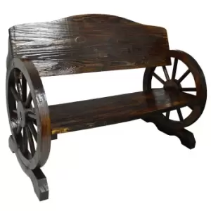 Image of Techstyle Two Seat Outdoor Bench - Burntwood