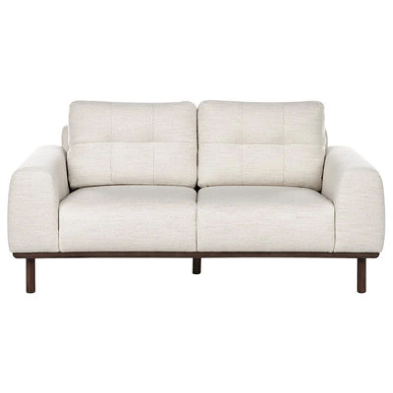 Image of Beliani Sofa 2 Seater Laurila Fabric Light Beige