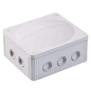 Image of Wiska Combi 1210/5 57A Grey IP66 Weatherproof Junction Adaptable Box Enclosure With 5 Way Connector