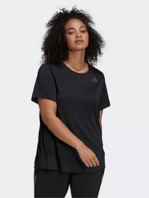 Image of adidas Heat.rdy T-Shirt (plus Size), Black, Size 1X, Women