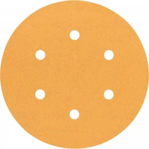 Image of Bosch Red Wood Top Sanding Disc 150mm 150mm 120g Pack of 5