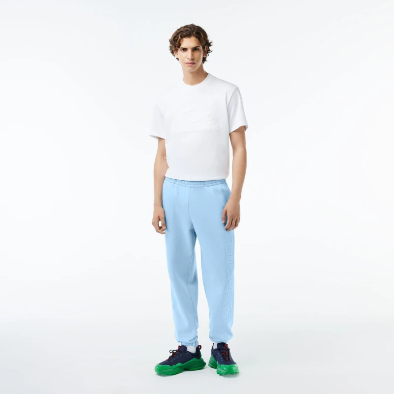 Image of Lacoste Mens Closed Hem Fleece Joggers Overview male XS