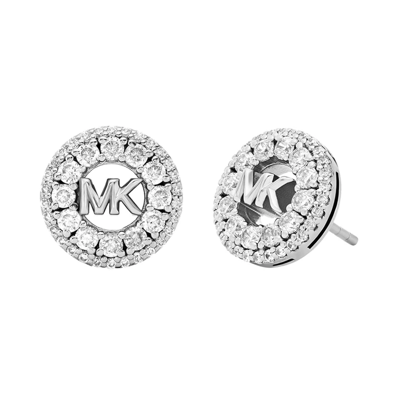 Image of Michael Kors MKC1827040 KORS MK Earrings - Rhodium Plated Jewellery