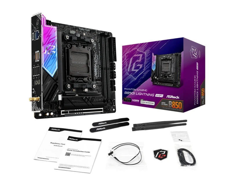 Image of ASRock B850I Lightning WiFi AMD Ryzen AM5 DDR5 ITX Motherboard - 90-MXBQR-A0UAYZ