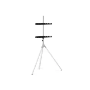Image of Full Metal Tripod Arctic White TV Stand for Screen Size 32-65 inch