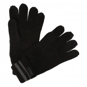 Image of Regatta Balton II Knitted Gloves - Blk/Asteroid