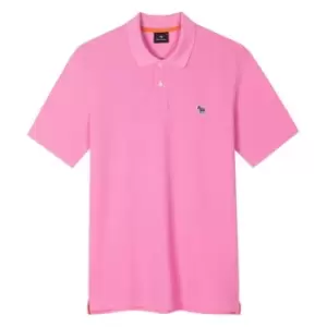 Image of Paul Smith Zebra Regular Polo Shirt - Pink