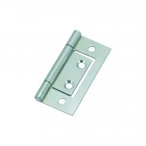 Image of Wickes Flush Hinge - Zinc 51mm Pack of 2