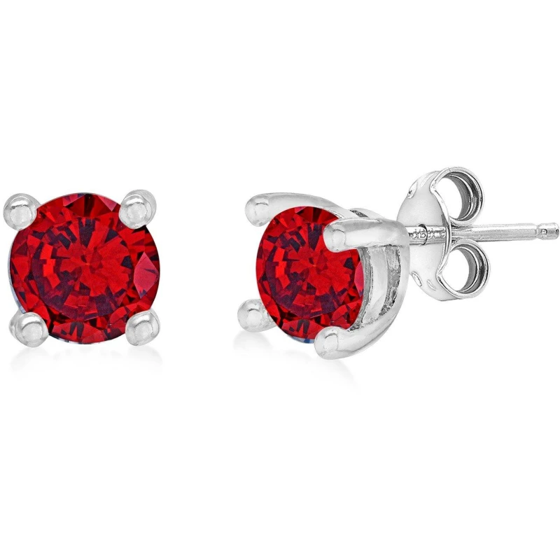 Image of Be You Silver Birthstone Studs Sterling Silver female August