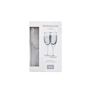 Image of Monsoon Filigree White Wine Glass Pack Of 2