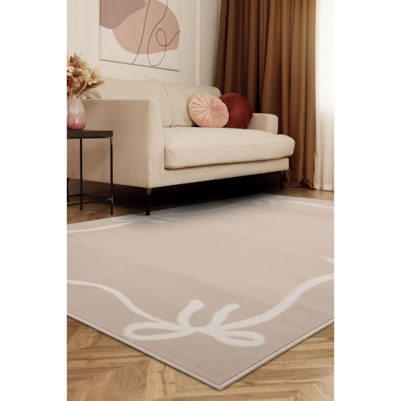 Image of Homemaker Maestro Natural Bow Border Rug Natural unisex 160x230cm