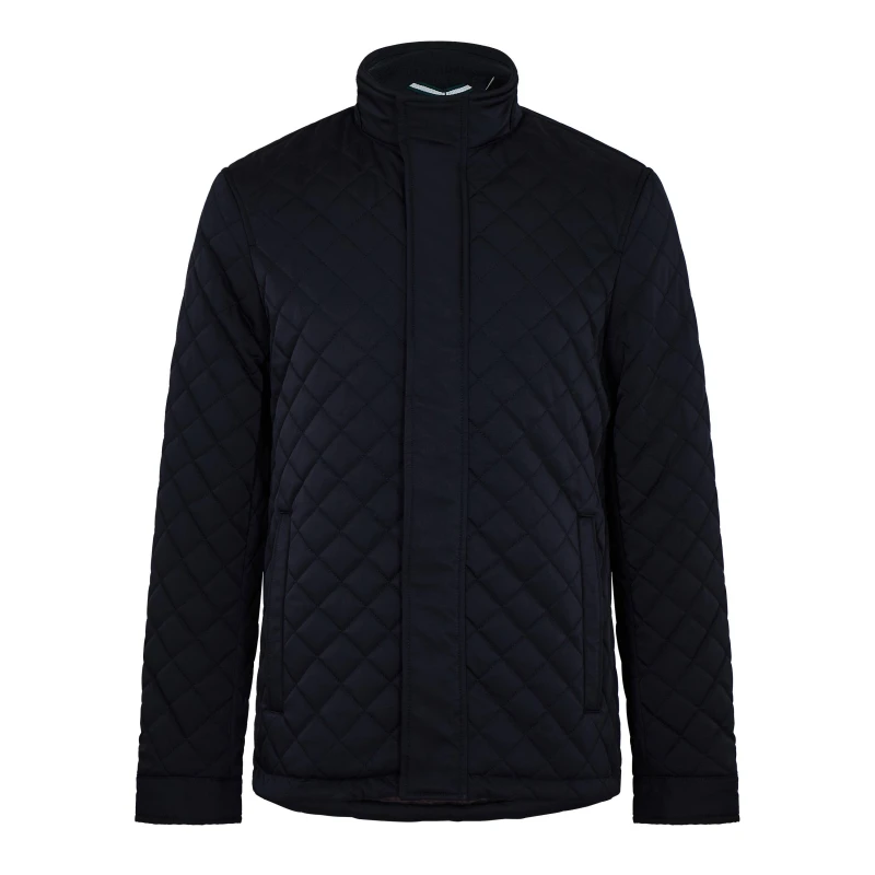 Image of Ted Baker Finnich Diamond Quilted Jacket - Blue Blue XS