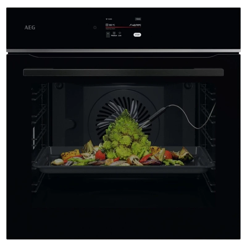 Image of AEG 7000 MealAssist TE7PB731AB Built In Electric Single Oven with Pyrolytic Cleaning - Black - A++ Rated