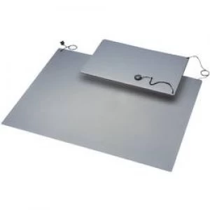 Image of ESD mat set Grey L x W 900 mm x 600 mm BJZ C 184 105P 10.3 incl. PG strap incl. PG connector incl. PG cable incl. c