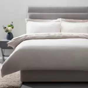 Image of 200 Thread Count 100% Egyptian Cotton Duvet Cover, Oyster, King - Belledorm