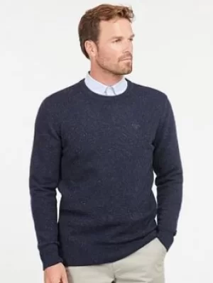 Image of Barbour Tisbury Crew Jumper, Navy, Size S, Men