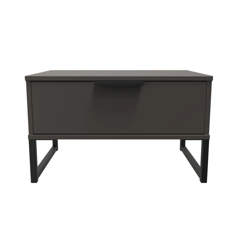 Image of Welcome Furniture Hong Kong 1 Drawer Wide Side Table Graphite unisex Small