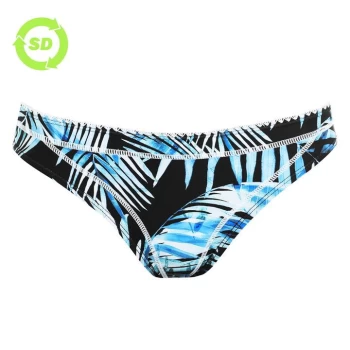 Image of SoulCal Bandeau Bikini Bottoms - Black Palm Prnt