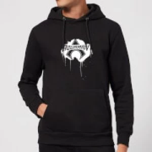 Image of Justice League Graffiti Aquaman Hoodie Black