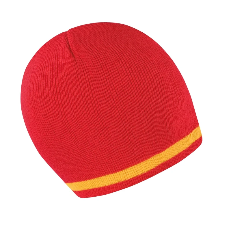 Image of Result Result Men Winter Essentials National Beanie Hat in Red Red One Size Male 5054752307929