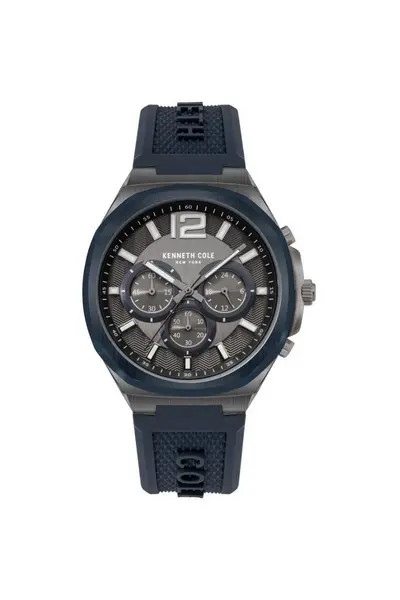 Image of Kenneth Cole Stainless Steel Fashion Analogue Quartz Watch - Kcwgo2104903 Grey