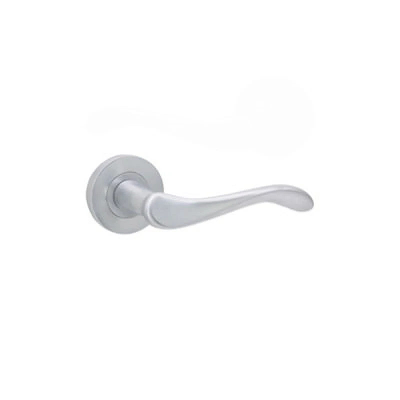 Image of Spira Brass Rosalie Lever Door Handle Satin Chrome