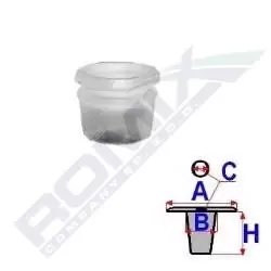 Image of ROMIX Clip, trim-/protection strip MERCEDES-BENZ C60437 0019887781,A0019887781