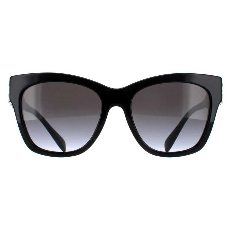 Image of Michael Kors Womens Cat Eye Black Dark Grey Gradient MK2182U Empire Square Black Female One Size