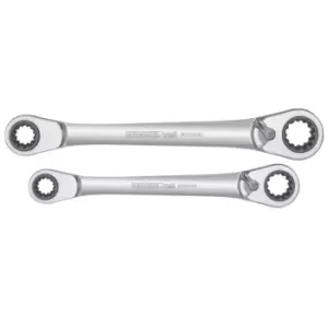 Image of Gedore Dbl.ring ratchet span.set 63sizes 2pcs
