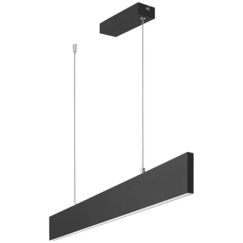 Image of Forlight Lighting - Forlight Thin - LED Linear Pendant Black 22.9W 3000K 751lm