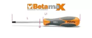 Image of Beta Tools 1293ES Beta MAX Male End Hexagon Screwdriver 4mm 012930004