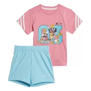 Image of adidas x Disney Mickey Mouse Summer Set Kids - Bliss Pink / White