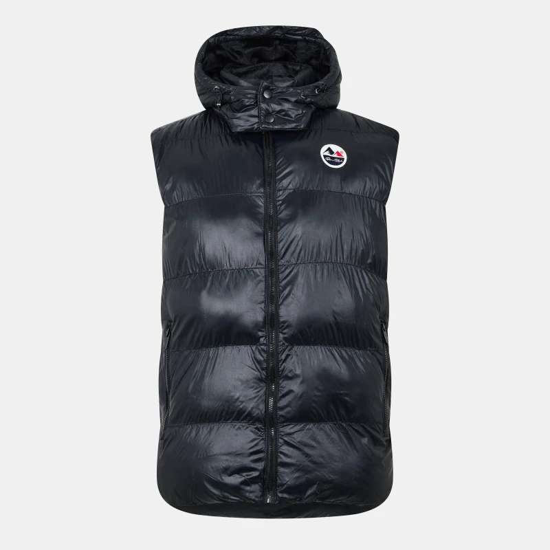 Image of Born Rich Mens Detachable Hood Gilet Black male Small