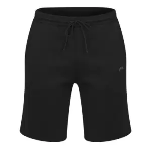 Image of Boss Boss Headlo Curved Fleece Shorts Mens - Black