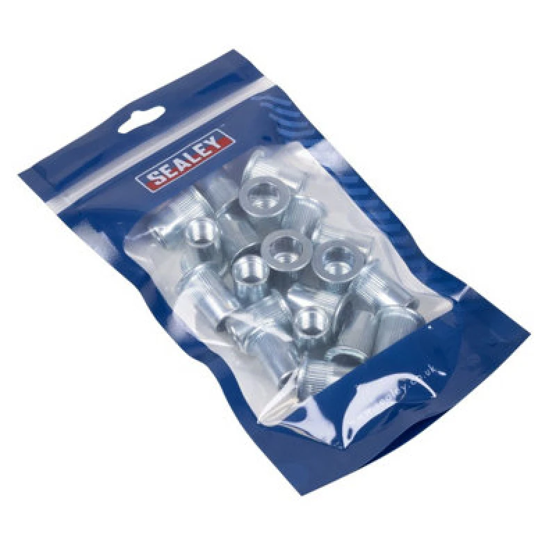Image of Sealey Splined Rivet Nut Threaded Inserts TISM12 Size: M12 Thread