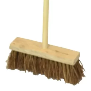 Image of Faithfull FAIBRBC13FLH Bassine/Cane Flat Broom 325mm (13in)