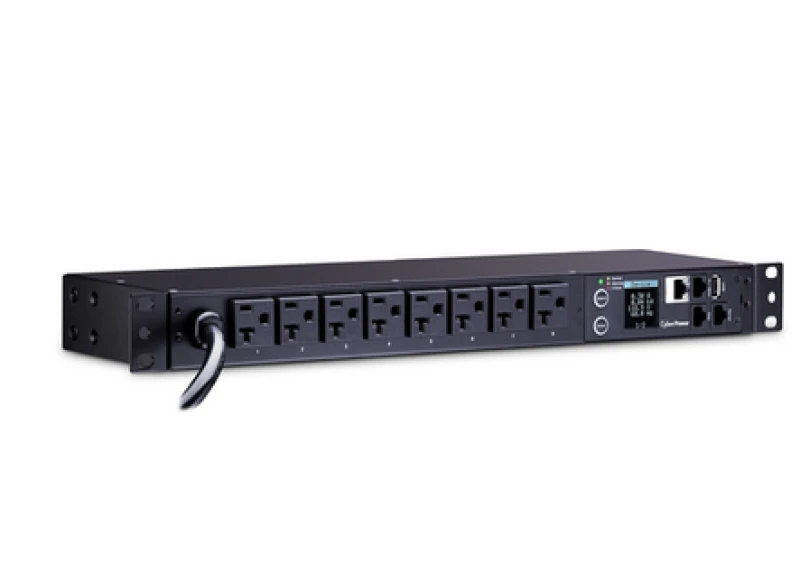 Image of CyberPower PDU31406 power distribution unit (PDU) 8 AC outlet(s) 1U Bl