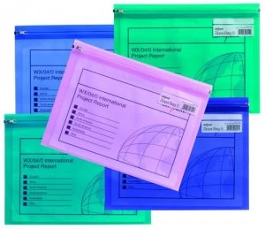 Image of Snopake Zippa Bag S Electra A5 Astd PK25