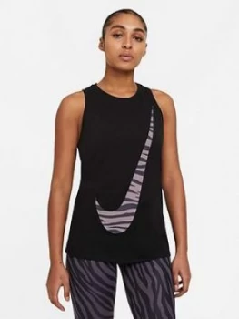 Image of Nike Training Dri-Fit Cotton Icon Clash Dry Tank Top - Black