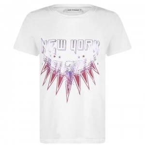 Image of Sofie Schnoor Sofie Schnoor New York T Shirt - White