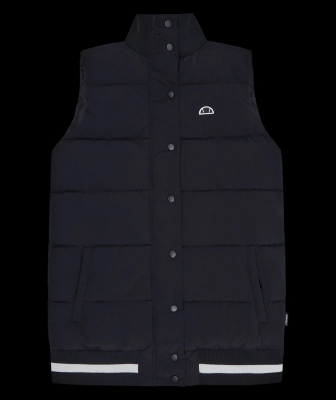 Image of Ellesse Womens Matsson Gilet in Black Size: 12 Black Female 12